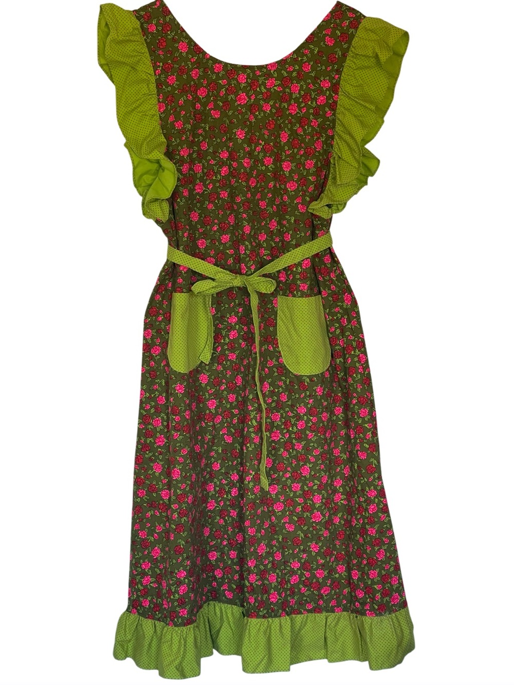 Design House Vintage Apron Dress Made In Japan 60s-70s Size Medium